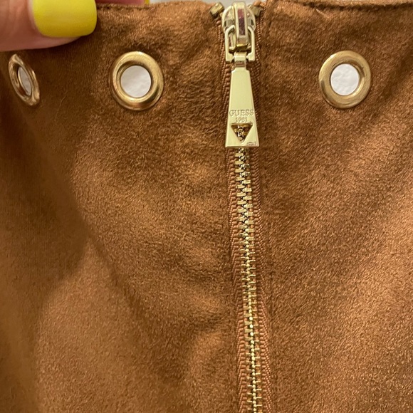 Guess Grommet Suede Mini Dress XXS - Picture 5 of 11